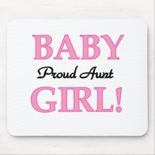 Proud Aunt Baby Girl Tshirts and Gifts Mouse Pad