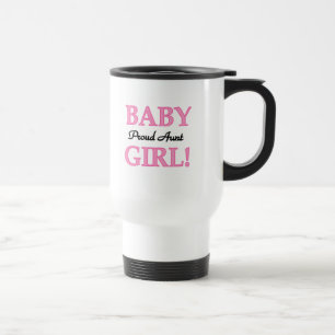 Proud Aunt Baby Girl Tshirts and Gifts Travel Mug
