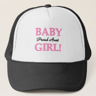 Proud Aunt Baby Girl Tshirts and Gifts Trucker Hat