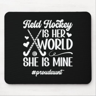 Proud Aunt Field Hockey Aunt Of A Field Hockey Pla Mouse Pad
