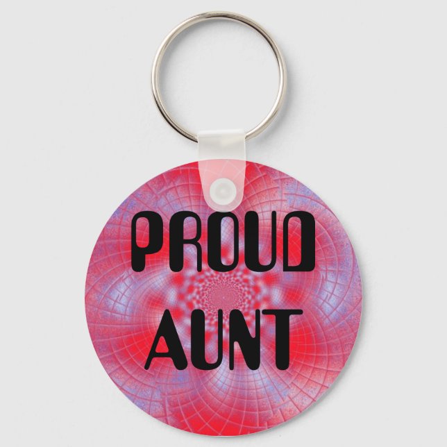 Proud Aunt Keychain (Front)