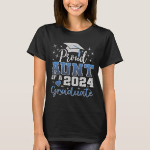 Proud Aunt Of 2024 Graduate Awesome Family College T-Shirt