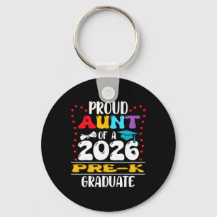 Proud Aunt Of 2026 Pre-k Graduate Mothers Day Grad Key Ring