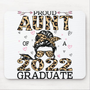Proud Aunt Of A 2022 Graduate Leopard Mouse Pad