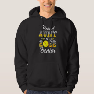 Proud Aunt Of A 2022 Senior Leopard Softball Game  Hoodie
