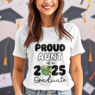 proud aunt of a 2025 graduate, lime fruit Tri-Blend shirt