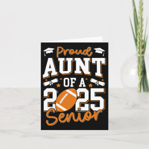 Proud Aunt Of A 2025 Senior Auntie Cl Of 2025 Foot Card