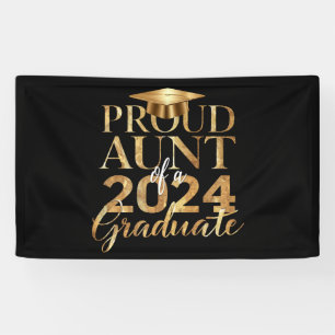 Proud Aunt of a Class of 2024 Senior Graduation Banner