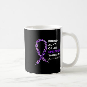 Proud Aunt Of An Epilepsy Warrior Epilepsy Awarene Coffee Mug