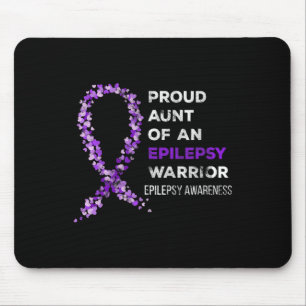 Proud Aunt of an Epilepsy Warrior Epilepsy Awarene Mouse Pad