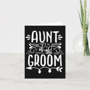 Proud Aunt Of The Groom Wedding Marriage Family Card