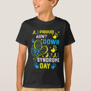 Proud Aunt T21 World Down Syndrome Awareness Day T-Shirt