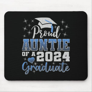 Proud Auntie Of 2024 Graduate Awesome Family Colle Mouse Pad