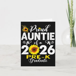 Proud auntie of 2026 pre-k graduate mothers dayPro Card