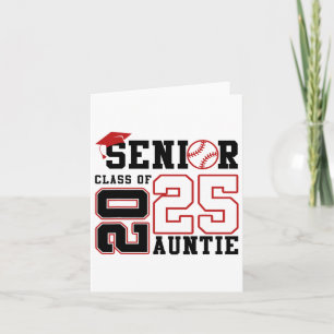 Proud Auntie Of A Bysebyll Senior 2025 Graduation Card