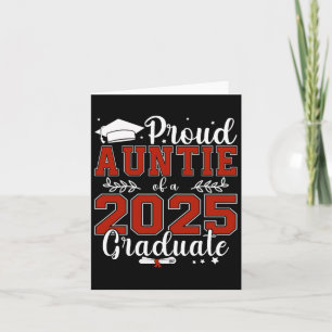 Proud Auntie Of A Cl Of 2025 Graduate For Graduati Card