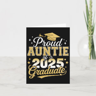 Proud Auntie Of A Cl Of 2025 Graduate Senior Gradu Card