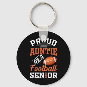 Proud Auntie Of A Footll Senior Cl Of 2025 Graduat Key Ring