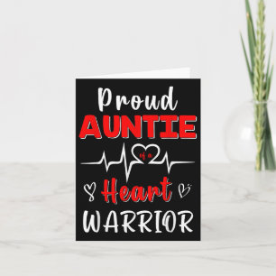 Proud Auntie Of A Heart Warrior Chd Awareness Surv Card