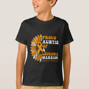 Proud Auntie Of A Leukaemia Warrior Leukaemia T-Shirt