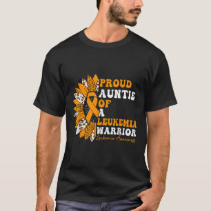 Proud Auntie Of A Leukaemia Warrior Leukaemia T-Shirt