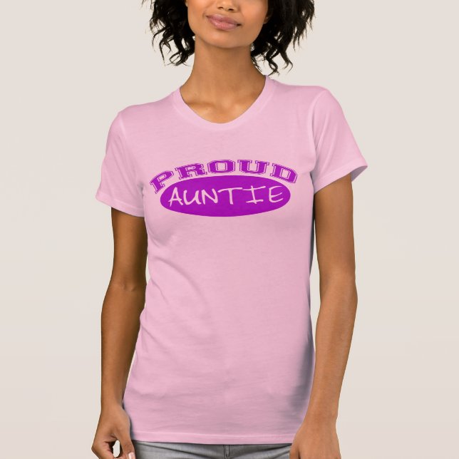 Proud Auntie (Purple) T-Shirt (Front)