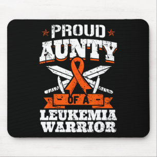 Proud Aunty Of A Leukaemia Warrior Tia Awareness B Mouse Pad