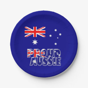 proud Aussie Paper Plate