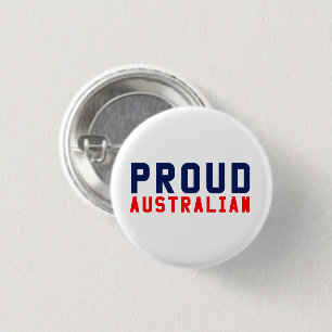 Proud Australian 3 Cm Round Badge