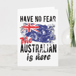 Proud Australian Flag Australia Roots Australian Card