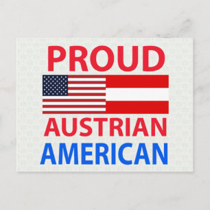 Proud Austrian American Postcard