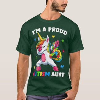 Proud Autism Aunt Dab Dance s, Women's Dabbing Uni T-Shirt
