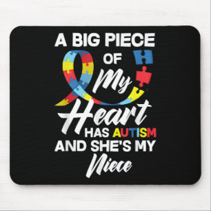 Proud Autism Aunt _ Uncle Autistic Niece Autism Aw Mouse Pad