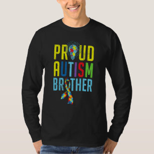 Proud Autism Brother Sibling Autism Awareness Day T-Shirt