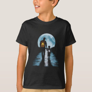 Proud Autism Dad Father And Son Autism T-Shirt
