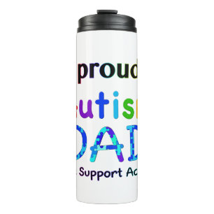 Proud Autism Dad Thermal Tumbler