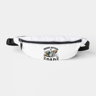 Proud Autism Dad Vintage Engraving Awareness Shirt Bum Bags