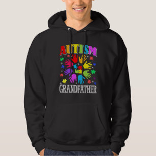 Proud Autism Grandfather Autism Awareness Family M Hoodie