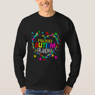 Proud Autism Grandma Autism Awareness Love Family T-Shirt