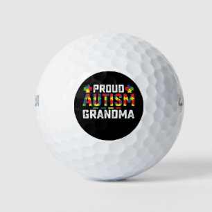 Proud Autism Grandma Awareness Autistic Family Golf Balls