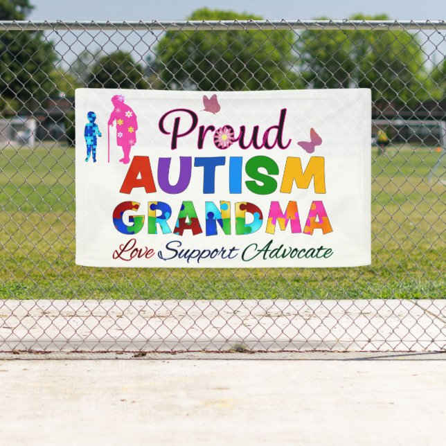 Proud Autism Grandma Banner (Insitu)