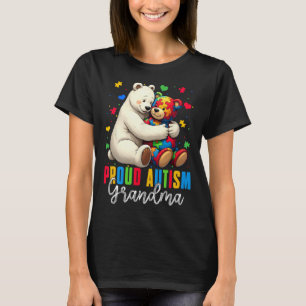 Proud Autism Grandma Bear Autism Awareness Son Dau T-Shirt