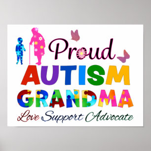 Proud Autism Grandma Poster
