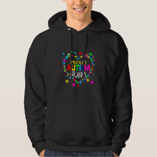 Proud Autism Granny Autism Awareness Support Famil Hoodie