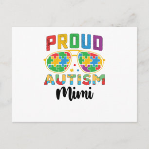 Proud Autism Mimi Mum Awareness Postcard