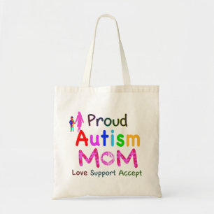 Proud Autism Mom Tote Bag
