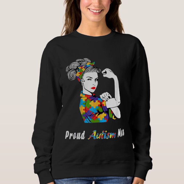 Proud Autism Mum 75 Sweatshirt (Front)