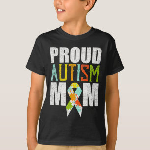 Proud Autism Mum Autism Awareness Vintage T-Shirt