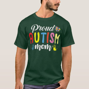 Proud Autism Mum  Autism Puzzle Awareness ADHD Aut T-Shirt