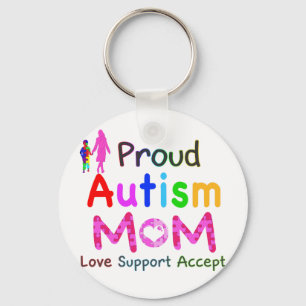 Proud Autism Mum Key Ring
